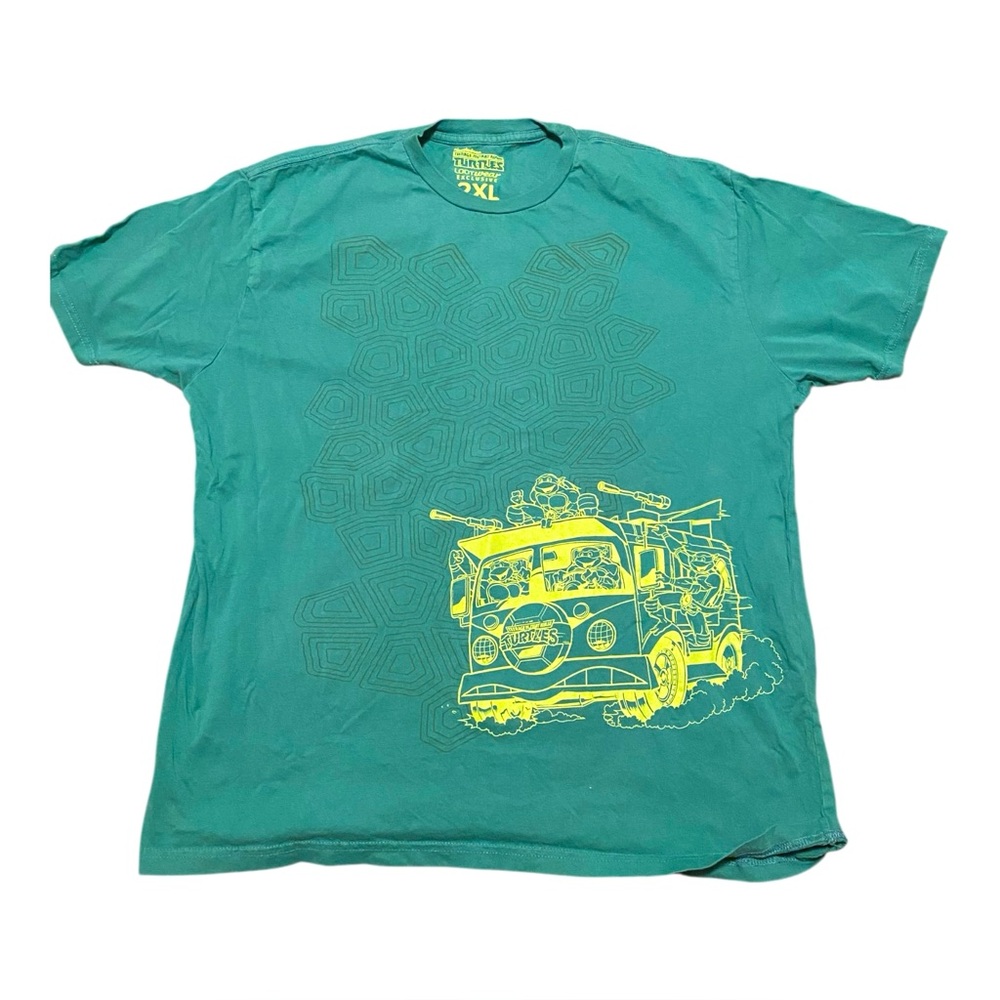 TMNT Lootwear Graphic T-Shirt Turtle Mobile 2XL New